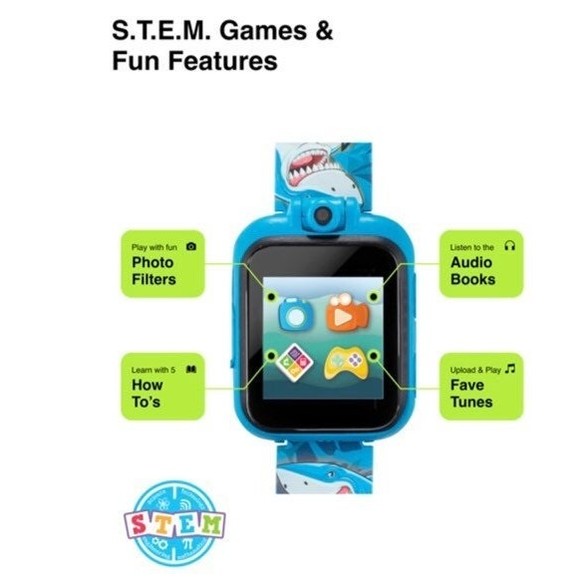 iTech Junior Boys Headphones & Smartwatch Set - Blue Shark.   Z13 - Picture 9 of 12